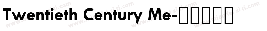 Twentieth Century Me字体转换